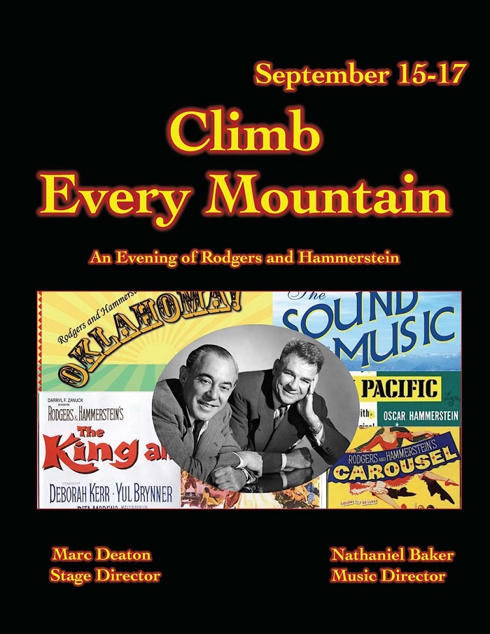 Poster for the Madison Lyric Stage production of Climb Every Mountain